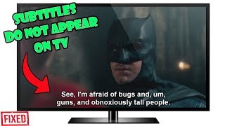 How to fix subtitles not showing up on smart TV [upl. by Adnerol42]