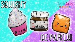 Haz SQUISHIES de PAPEL Super fáciles [upl. by Ellehcear517]