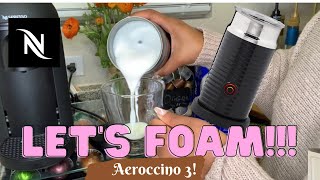 How To Foam Milk With Aeroccino 3 Make Coffee With Foam Tips amp Tricks  Easy Foamed Latte Recipe [upl. by Aihseuqram]