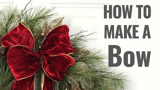 How To Make a Bow  EASY Step by Step DIY tutorial [upl. by Analim396]