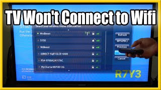 Samsung Smart TV Wont Connect to Wifi Internet Easy Fix Tutorial [upl. by Atiral]