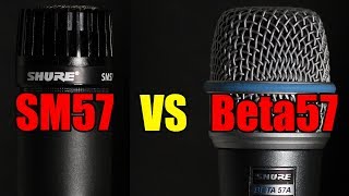 Shure Beta 57 vs Shure SM57 acoustic guitar Pt 1 [upl. by Ssor]