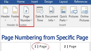 Customizing Page Numbers in Microsoft Word [upl. by Lled]