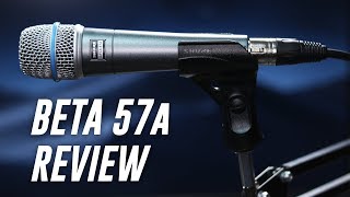 Shure Beta 57a Dynamic Mic Review  Test [upl. by Arnelle]