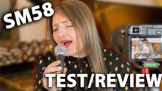 Shure SM58 Dynamic Mic REVIEW  TEST [upl. by Nesnar]