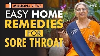 Yogic Home Remedies for Sore Throat  Dr Hansaji Yogendra [upl. by Eixid]