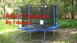 How To Build A Trampoline Set Up A Trampoline By Yourself [upl. by Catherina]