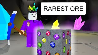 Found the Secret RAREST Ore in Roblox Mining Simulator 2 [upl. by Oeht294]