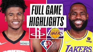 ROCKETS at LAKERS  FULL GAME HIGHLIGHTS  November 2 2021 [upl. by Airotahs366]