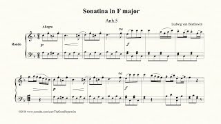 Beethoven Sonatina in F major Anh 5 Rondo [upl. by Toy]