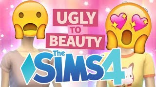 Sims 4 Ugly to Beauty Create a Sim Challenge [upl. by Aennaej606]