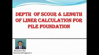 Scour depth calculation [upl. by Ahscrop]