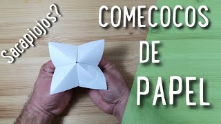 COMO HACER UN COMECOCOS SACAPIOJOS DE PAPEL [upl. by Ydnor511]