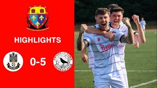 Caerleon 05 Cwmbrân Town  Gwent FA Senior cup  Quarter final highlights [upl. by Ennaoj191]