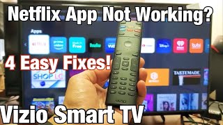 Vizio Smart TV Neflix App Not Working 4 Easy Fixes [upl. by Asreht]