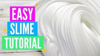 Easy How To Make Slime Tutorial For Beginners [upl. by Esilana]