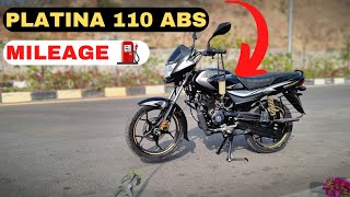 Bajaj Platina 110 ABS Mileage Test 2023 [upl. by Keese15]