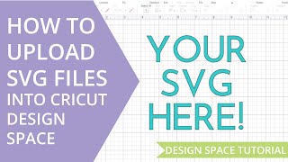 How to Upload a SVG File In Cricut Design Space [upl. by Stockton]