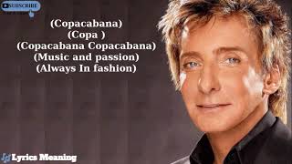 Barry Manilow  Copacabana At The Copa  Lyrics Meaning [upl. by Neleag944]